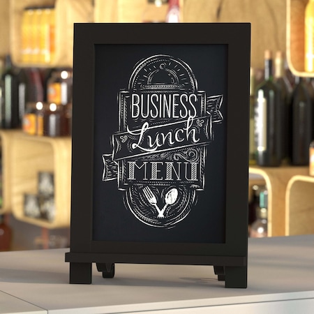Flash Furniture Black Magnetic Table/Hanging Chalkboards, 10PK 10-HFKHD-GDIS-CRE8-222315-GG